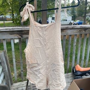 Romper with tie straps